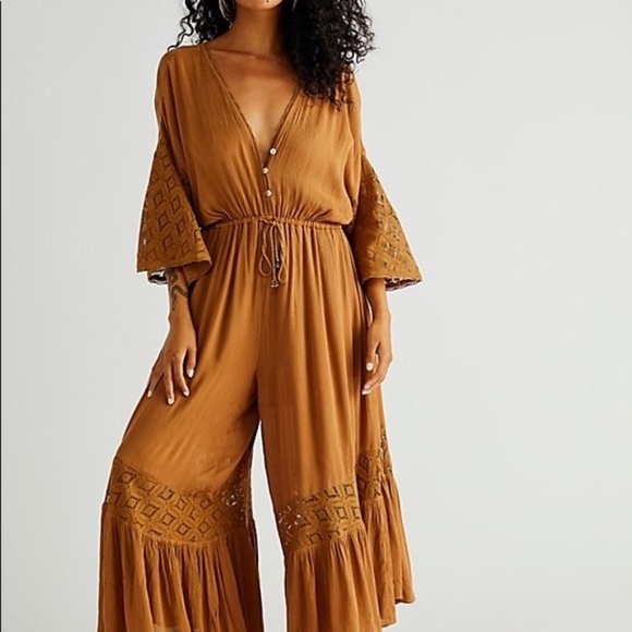 Free People Pants - Free People Angela Jumpsuit Size Large
